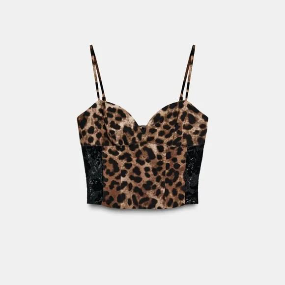 Zara Leopard Print Top - Picture 5 of 6